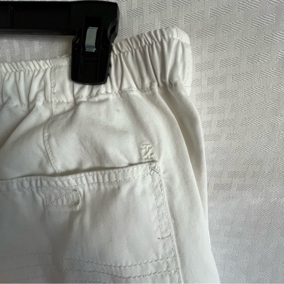 IZOD Flat Front Elasticized Waist Drawstring Red Label Shorts White Medium 32” - Picture 8 of 11